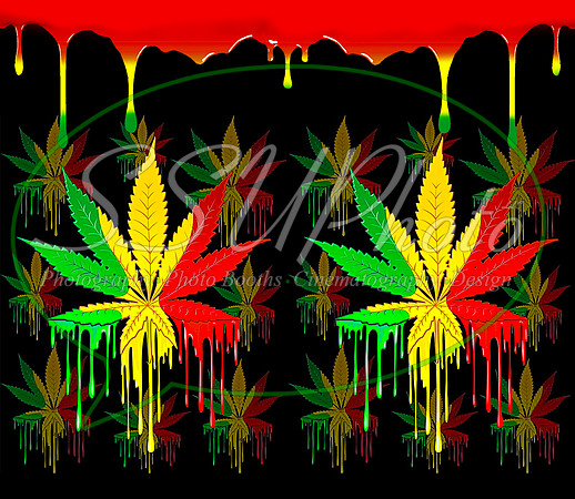 MarijuanaLeafRastaColors1