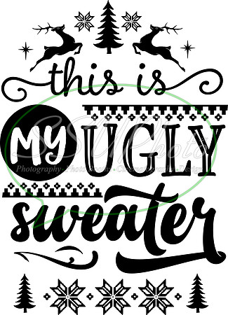 This is my ugly sweater -  black