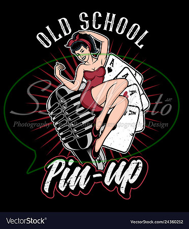 pin-up-girl-on-the-microphone-vector-24360212