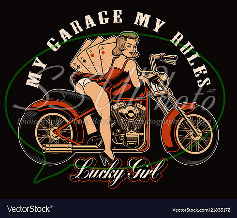 pin-up-girl-with-motorcycle-vector-21833172