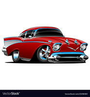 classic-hot-rod-57-muscle-car-cartoon-vector-23498383