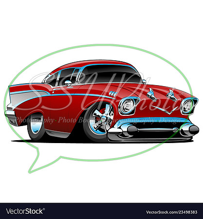 classic-hot-rod-57-muscle-car-cartoon-vector-23498383