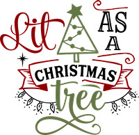 Lit as a Christmas tree