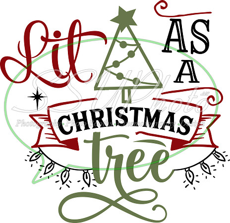 Lit as a Christmas tree