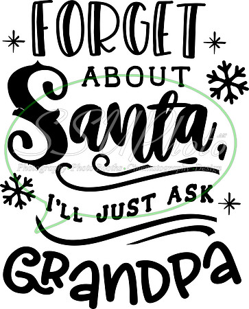 Forget about Santa I'll just ask Grandpa - black