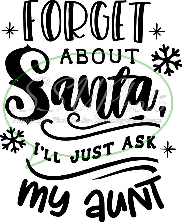 Forget about Santa I'll just ask my aunt - black