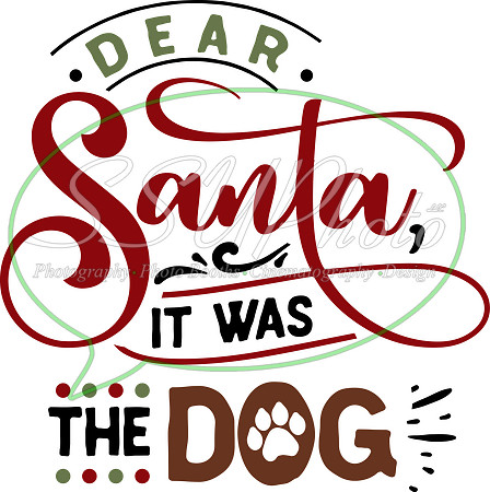 Dear Santa it was the dog