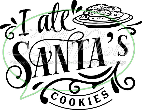 I ate Santa's cookies - black