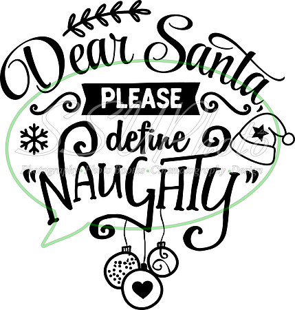 Dear Santa please define Naughty - black