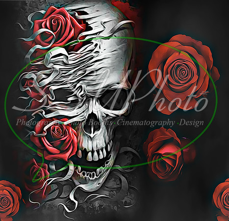 SkullRose30oz