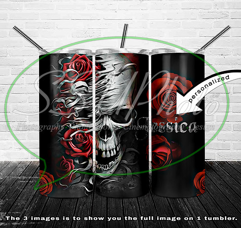 SkullRosePersonalizedMock