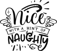 Nice with a hint of naughty - black