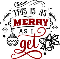 This is as merry as I get