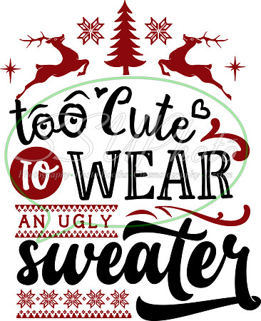 Too cute to wear an ugly sweater