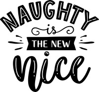 Naughty is the new nice - black