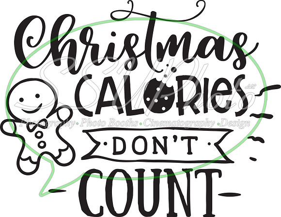 Christmas calories don't count - black