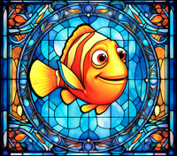 Cartoon Stained Glass