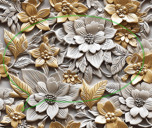 Metal3dFlowers35