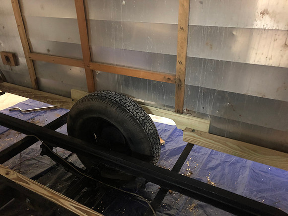 Day 11 new tire side supports in place 1 March 21 2020