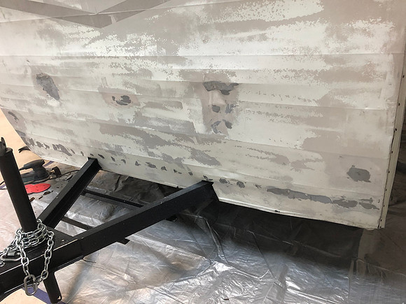 Day 17 Sanded and re applied Metal filler to the bigger holes 2. March 27 2020