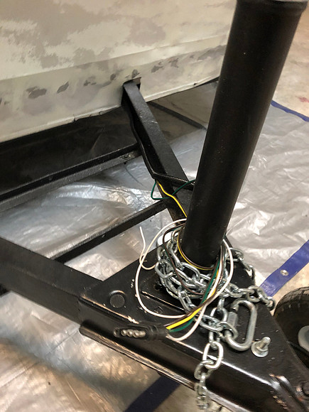 Day 18 Ran new Trailer hitch wires 2 March 28 2020