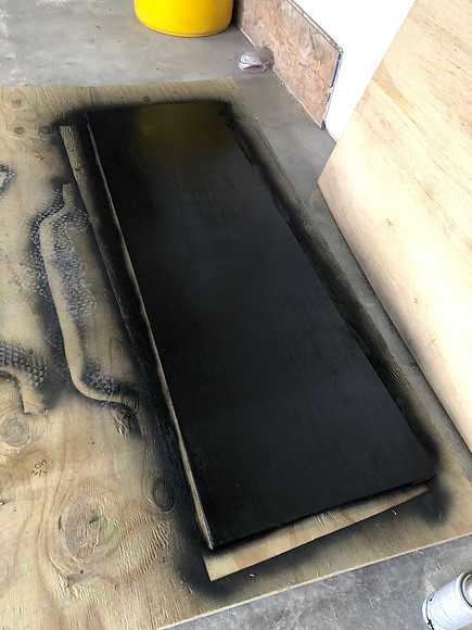 Day 21 Painted inside door with Chalkboard paint April 1 2020