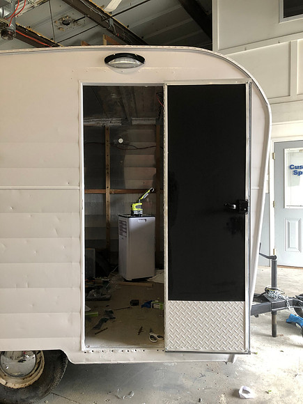 Day 24 Assembled refinished door 3 April 4 2020