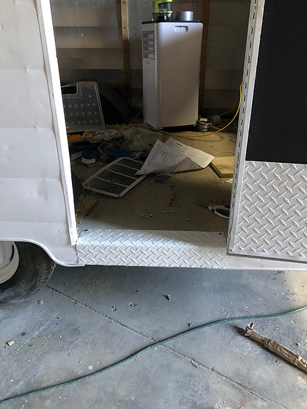 Day 25 added door trim 1 April 6 2020