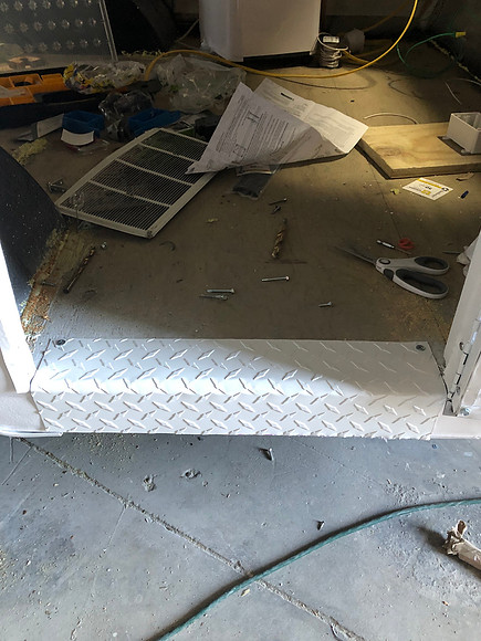 Day 25 added door trim 2 April 6 2020