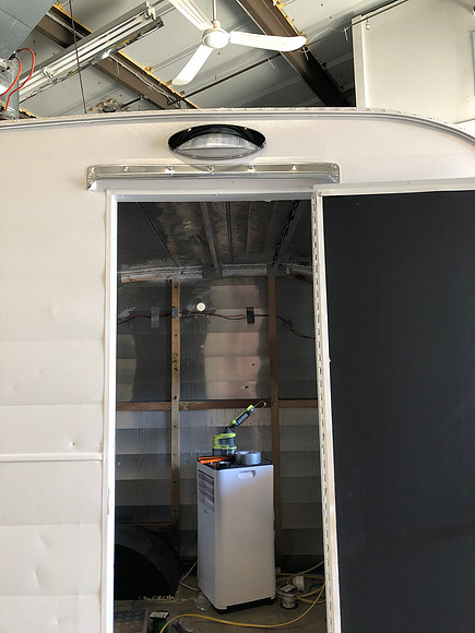 Day 25 rain guard above door April 6 2020