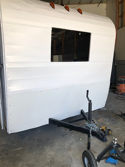 Day 25 diamond plate rock guard in front April 6 2020