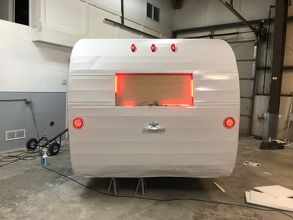 Day 31 added lights to the back window, well just testing.  April 13 2020