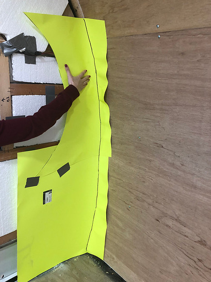 Day 32 Making templates for the side walls April 14 2020
