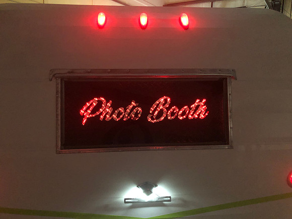 Day 33 Installed back window and lights for Photo booth 3 April 15 2020