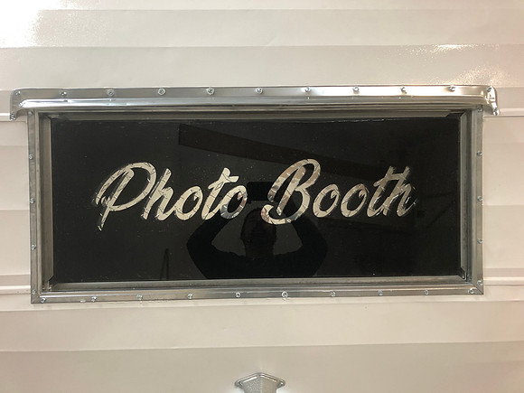 Day 33 Installed back window with photo booth and diamond plate behind it  April 15 2020