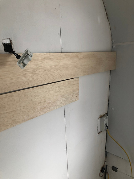 Day 36 Seeing how the shiplap will look 1 April 20 2020