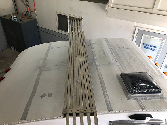 Day 35 sealing tape over seams April 19 2020
