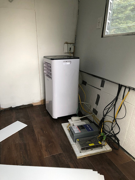 Day 37 Installed Heat Exhaust for AC unit April 26, 2020