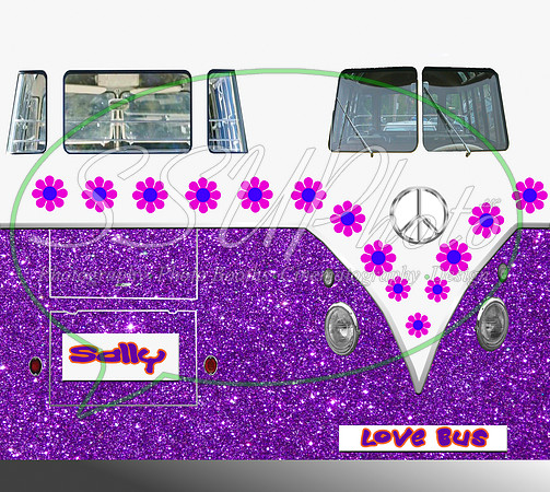 busvwPurpleGlitterflowers